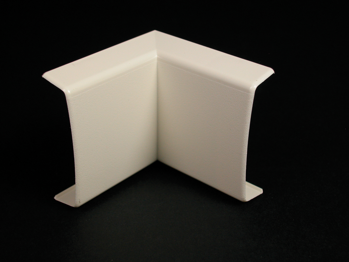 Product image for Wiremold 2317 2-1/2" Ivory Non-Metallic 1-Channel Raceway Internal Elbow