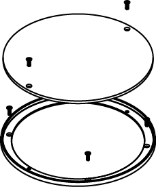 Product image for Wiremold RFB6E-CTR RFB6E-Series Bare Concrete and Terrazzo Ring