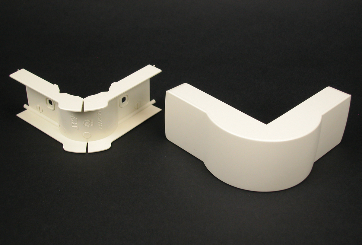 For right angle turns around external corners. Finish - Fog White