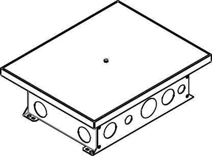 Product image for Wiremold CCBBS-OG CCBBS-OG-Series 12-Gang Recessed Floor Box