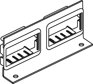 Ortronics AB2TJ TracJack and ABS2 Series II adapters included. NOTE: For RFB4-SS Series Floor Boxes only. For use on tile, terrazzo, carpet, or wood covered floors. Additional configurations available. Please consult your local Sales Representative for more information.