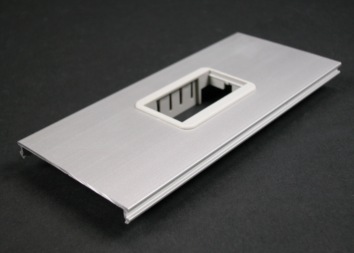 Installs a single 2A size communication connectivity device (2A opening). Includes cover and 2A mini adapter.