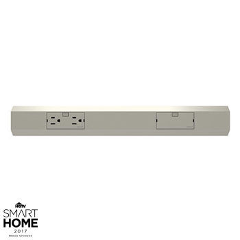 Product image for Pass & Seymour APMT18TM4 18" Modular Track 15A Duplex Outlet and Blank Module - Magnesium