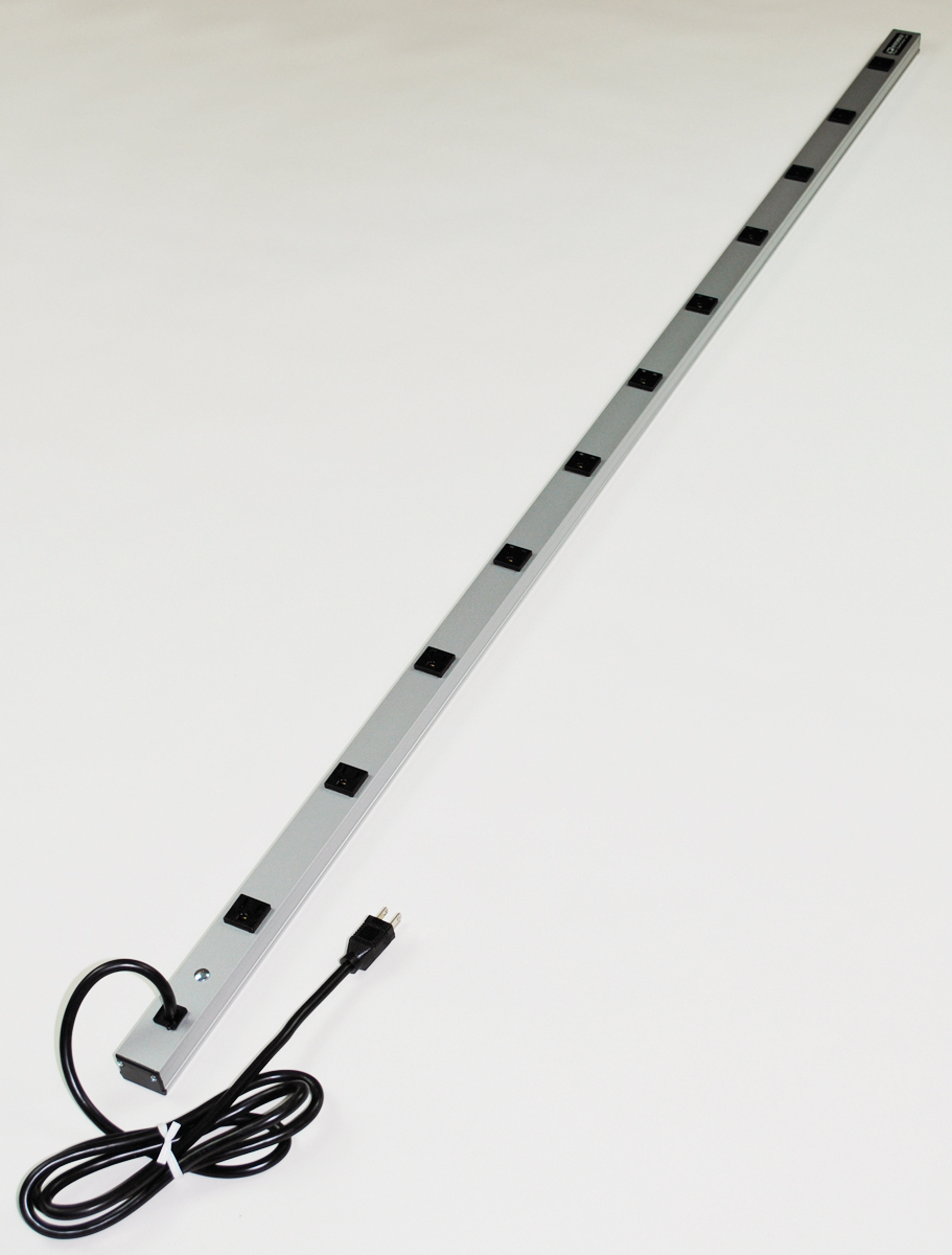 Product image for Wiremold 7011ULBC CabinetMate Plug-In Outlet Center Unit / 120V/15A/70 long/11 O/L /6' cord