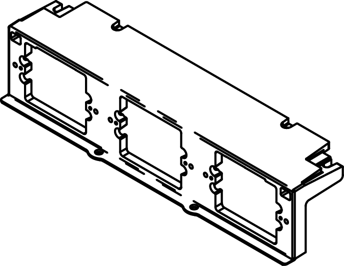 Product image for Wiremold EFB6-MB Evolution™-Series EFB6 Floor Box Mounting Bracket