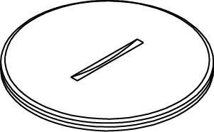 Product image for Wiremold 825A 2-1/4" Brass Floor Box Abandon Plug