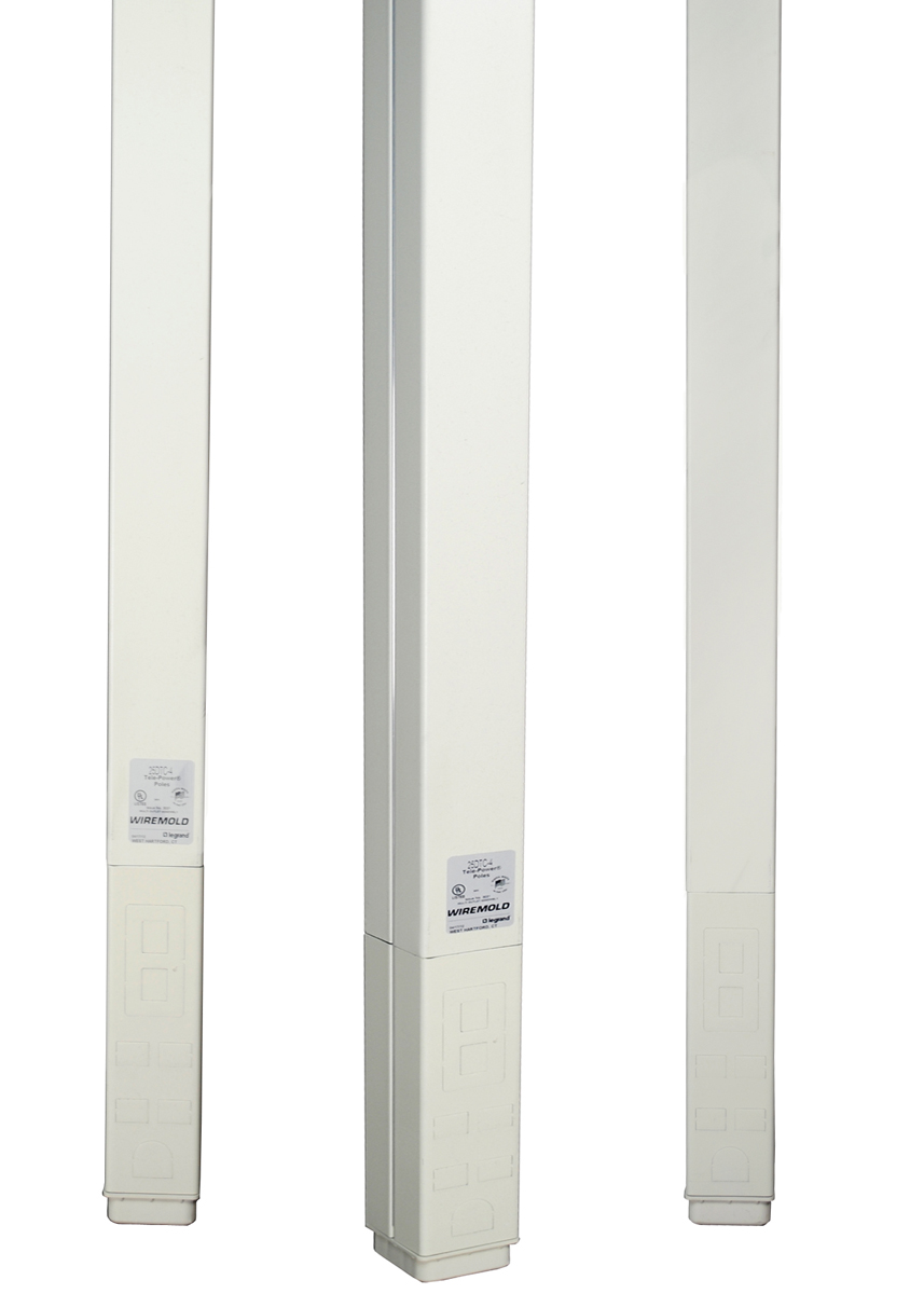 Two-compartment pole. Nominal material thickness .040