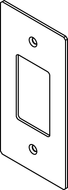 Product image for Wiremold EFB10-2C Evolution™-Series EFB10 Floor Box Device Plate