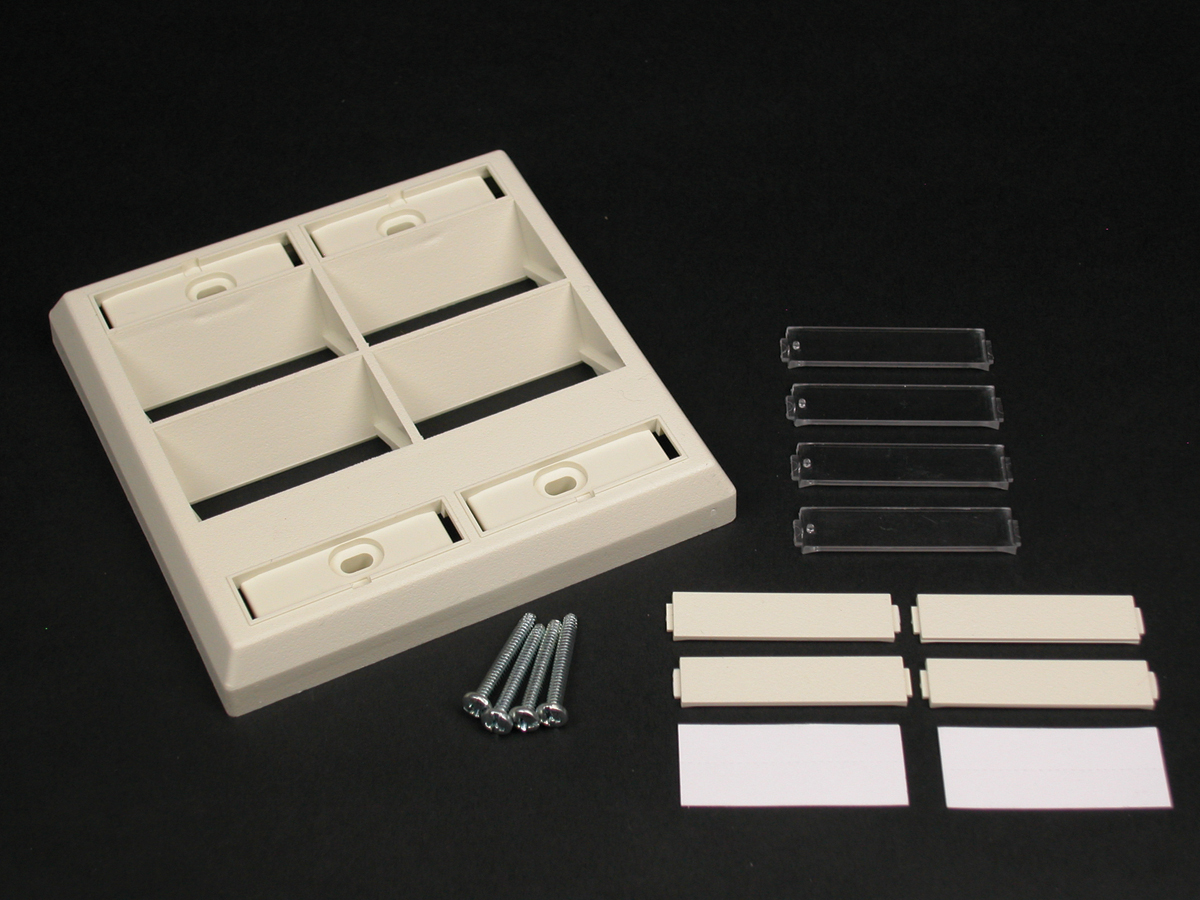 For mounting four CM2 Series modules or Pass and Seymour Activate Series devices modules.