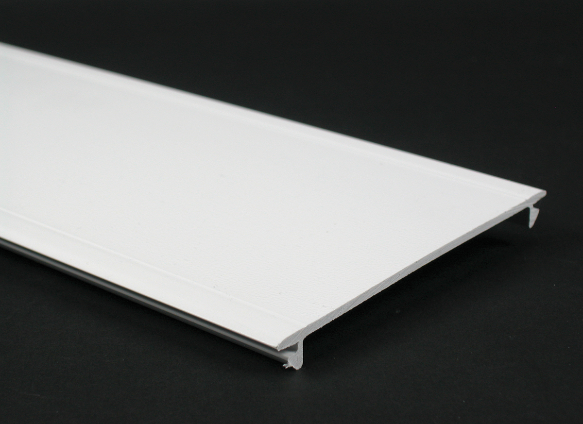Use with 5400TB Series Raceway. Available in 8' (2.44m) lengths, packed in 48' (14.6m) per carton. Ivory