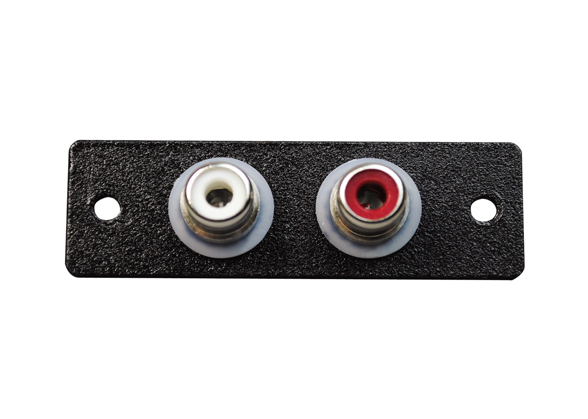 Product image for LCAN AV6001BK 1P,BLACK,TWO RCA SOLD