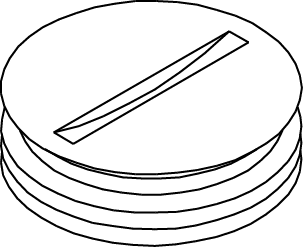 Product image for Wiremold 825A-3/4 800-Series 3/4" Abandon Plug, Brass