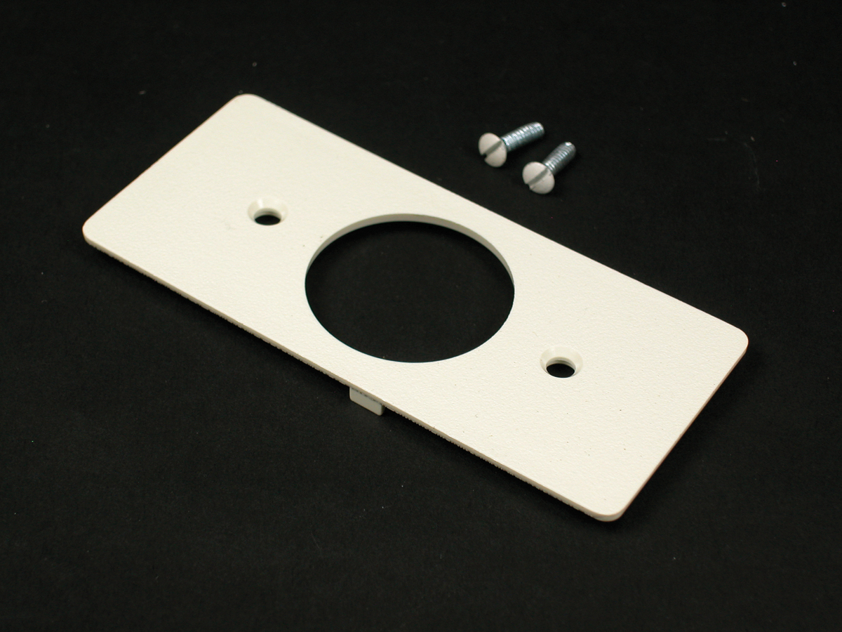 Product image for Wiremold 5507T2-G 5500-Series Single Receptacle Faceplate Fitting