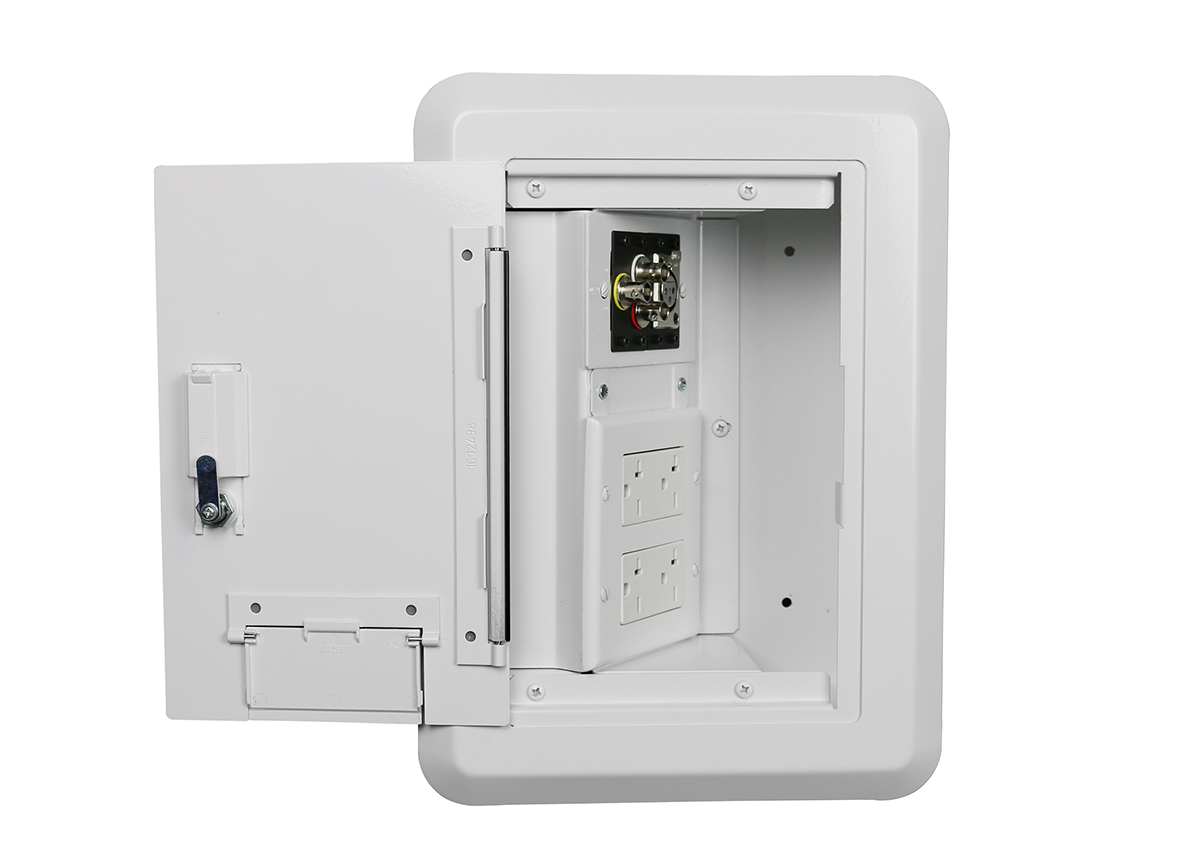 WALKER EHWB4WH 4GANG RECESSED HINGED WALL BOX Gordon Electric