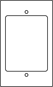 Product image for Wiremold RFB119-AB RFB9 and RFB11-Series Communication Device Plate