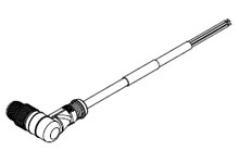 Product image for Woodhead B05S07PP4M050 5-POLE MALE 90 DEGREE5M PROFIBUS SHIELDED PUR CABL