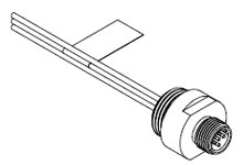 Product image for Woodhead 7R6006A19A120 MICRO-CHANGE 6P MALE STR EXT12IN 22-6 PVC LEADS AC