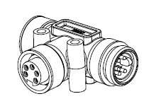 Product image for WOOD PBAPT PROFIBUS MC 5P AUX POWER