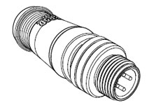 Product image for Woodhead B05S06 PROFIBUS Micro-Change® (M12) Terminator Shield, 5 Poles