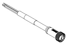 Product image for Molex Incorporated DN10A-M030 3 m Female Straight Single Ended Trunk Cord Set