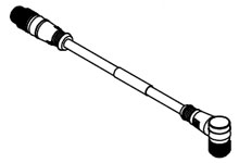 Product image for WOOD DNDF32A-M010 MIC 5P M/MFE 1M 9