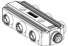 Product image for Woodhead DN6000 Mini-Change® DeviceNet Passive 6 Junction
