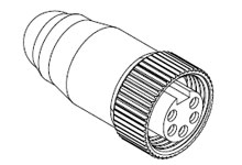 Product image for Woodhead DN150L Mini-Change® Terminator 5 Pole, DeviceNet with LEDs