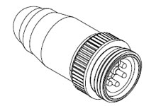 Product image for Woodhead DN100L Mini-Change® Terminator, Male, 5 Pole