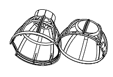 Product image for Woodhead STR101 Guard Only (LITE-A-SITE), Polypropylene