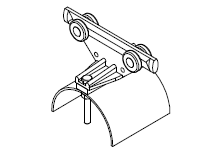 Product image for Woodhead 54101 Box Track, Festoon Intermediate Car - 5410
