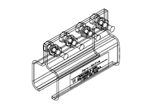 Product image for Woodhead 5200JB Standard Box Track System, Joint Bracket