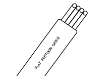 Product image for Woodhead 583000504 Flat PVC Festoon Cable #14/4C