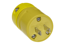 Product image for Woodhead 1404 Super-Safeway® Plug, 2 Pole/2 Wire, NEMA 1-15, 125V
