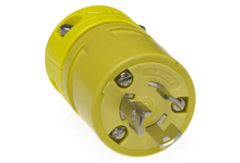 Product image for Woodhead 2447 Super-Safeway® Plug with Locking Blade, 2 Pole/3 Wire, NEMA L5-15, 125V