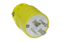 Product image for Woodhead 2874 Super-Safeway® Plug with Locking Blade, 3 Pole/4 Wire, NEMA L14-30, 250V