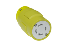 Product image for Woodhead 2976 Super-Safeway® Connector with Locking Blade, 3 Pole/4 Wire, NEMA L16-30, 3 - 480V W
