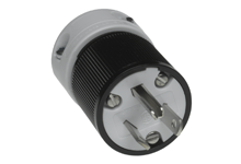 Product image for Woodhead 5766 Safeway® Plug, 2 Pole/3 Wire, NEMA 7-15, 277V