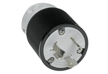 Product image for Woodhead 26T49 Safeway® Plug with Locking Blade, 2 Pole/3 Wire, NEMA L7-20, 277V