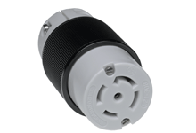 Product image for Woodhead 29T81 Safeway® Connector with Locking Blade, 4 Pole/5 Wire, NEMA L21-30, 3 - 208V W