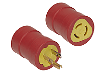 Product image for Woodhead 00137 Safeway® Adapter Non-NEMA Receptacle - Female End 15A/125V, Non-NEMA 5-15 Plug - Male End, 15A/125V