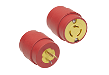 Product image for Woodhead 1732 Safeway® Adapter Non-NEMA Receptacle - Female End, 20A/250V, NEMA 5-15 Plug - Male End, 20A/250V