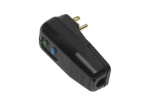 Product image for Woodhead 15054M Super-Safeway® Right-Angle Industrial GFCI, Manual Reset, Molded NEMA 5-15, 15A, 120V, No Cord