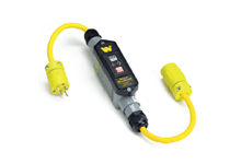 Product image for Woodhead 20051-1A Super-Safeway® In-Line Industrial GFCI, Portable, Single Phase, Automatic Reset, 1433 Plug, 1533 Receptacle, 20A, 120V, 0.61m (2.0') Cord Length