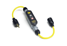 Product image for Woodhead 20051-1MLDM Super-Safeway® In-Line Industrial GFCI, Manual Reset, Molded NEMA L5-20, 20A, 120V, 0.61m (2.0' )Cord Length