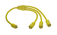 Product image for Woodhead 2447-W Super-Safeway® Standard Molded W Cordset, 2 Pole/3 Wire SOOW Cordset, Cordset Length 0.91m (3.0' ), NEMA L5-15, 125V