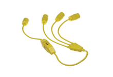 Product image for Woodhead 1433-W-IN Super-Safeway® Molded W Cordset, 2 Pole/3 Wire SJOW Cordset, Cordset Length 0.91m (3.0' ), NEMA 5-20, 125V, Inline GFCI
