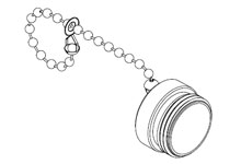 Product image for WOOD 65-0085 CLOSURE CAP WITH 7/8IN