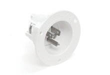 Product image for Woodhead 1433MB Safeway® Flanged Inlet, 2 Pole/3 Wire, NEMA 5-20, 125V