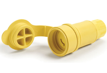 Product image for Woodhead 27W07 Watertite Extreme Receptacle Connector, 2 Pole/2 Wire, NEMA L2-20, 250V, Cord Grip Body Size F2, Silicone Husk