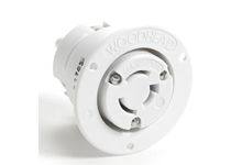 Product image for Woodhead 2710MB Safeway® Flanged Receptacle with Locking Blade, 4 Pole/5 Wire, Non-NEMA, 250V